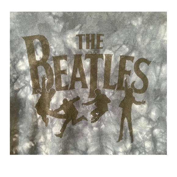 Vintage Liquid Blue The Beatles Tie-Dye T-Shirt - Picture 2 of 4